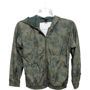 All in Motion Women's Green Camo Windbreaker Rain Jacket Size XL Active Outdoors